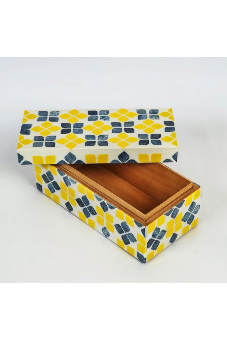 Marigold Mosaic Inlay Box, Alternate, color, Marigold