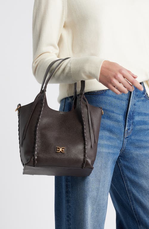 Sam Edelman Pryce Crossbody Bucket Bag In Cafe Noir