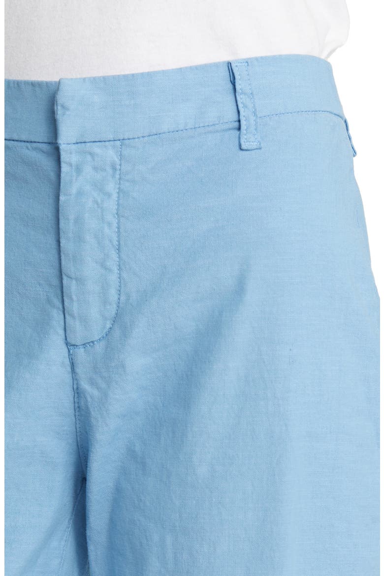 Kinsale High Waist Wide Leg Performance Cotton & Linen Pants, Alternate, color, SKY