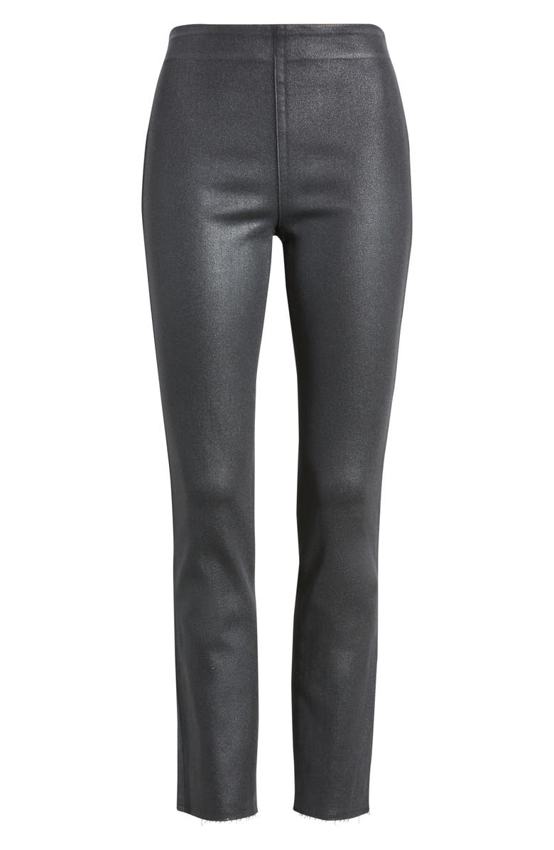 Frank & Eileen Derry Illusion Pull-On Pants, Alternate, color, Black Wax