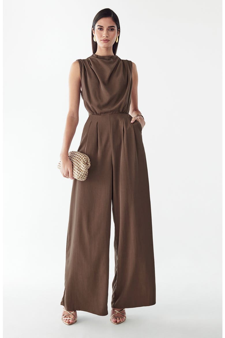 Annie Jumpsuit, Alternate, color, Chocolate