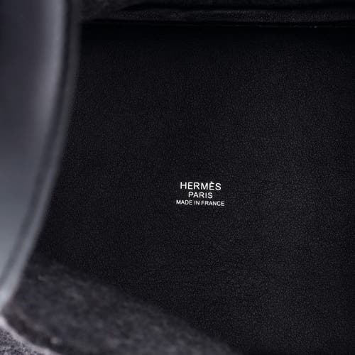 Pre-owned Hermes Hermes Picotin Lock Bag Felt With Leather Pm In Gray