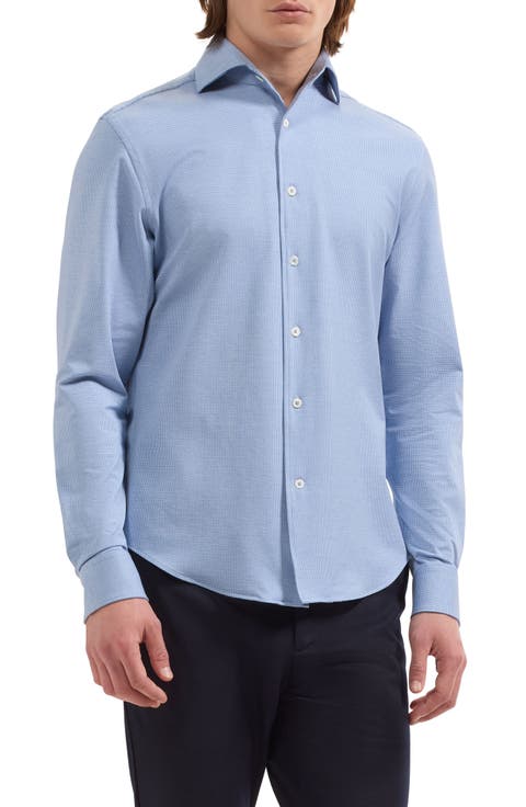 Devon OoohCotton® Houndstooth Button-Up Shirt
