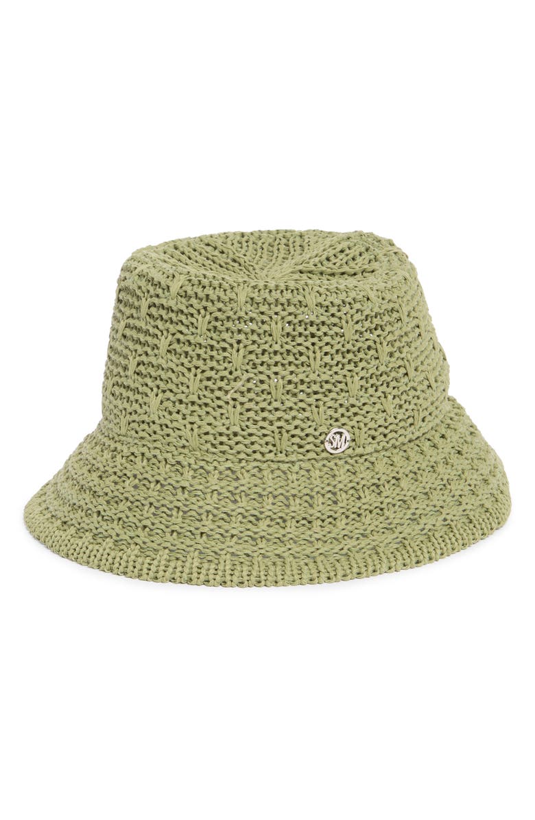 Steve Madden Open Breeze Straw Bucket Hat, Main, color, 