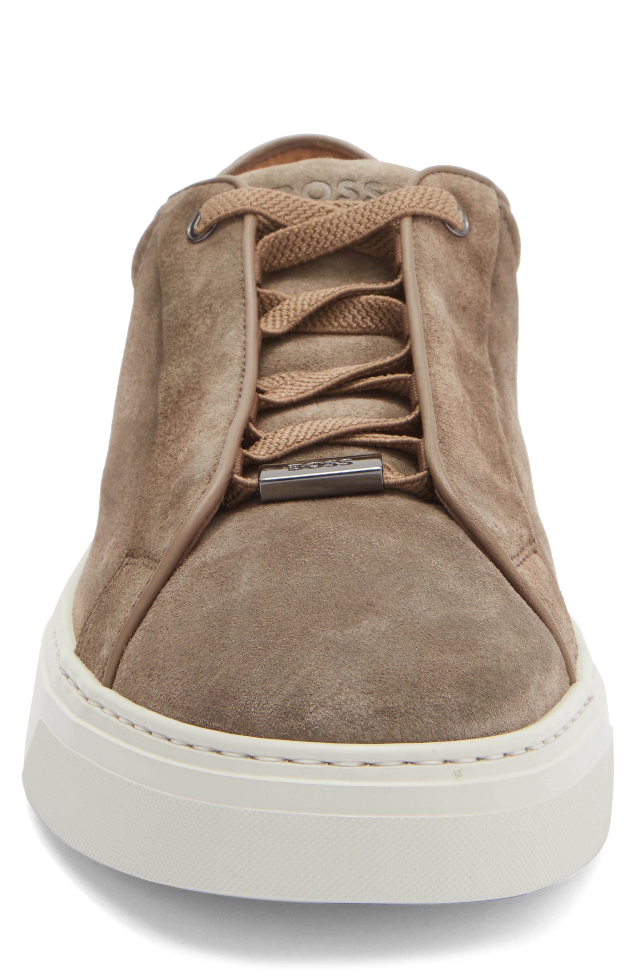 BOSS Gary Tenn Sneaker, Alternate, color, Dark Beige