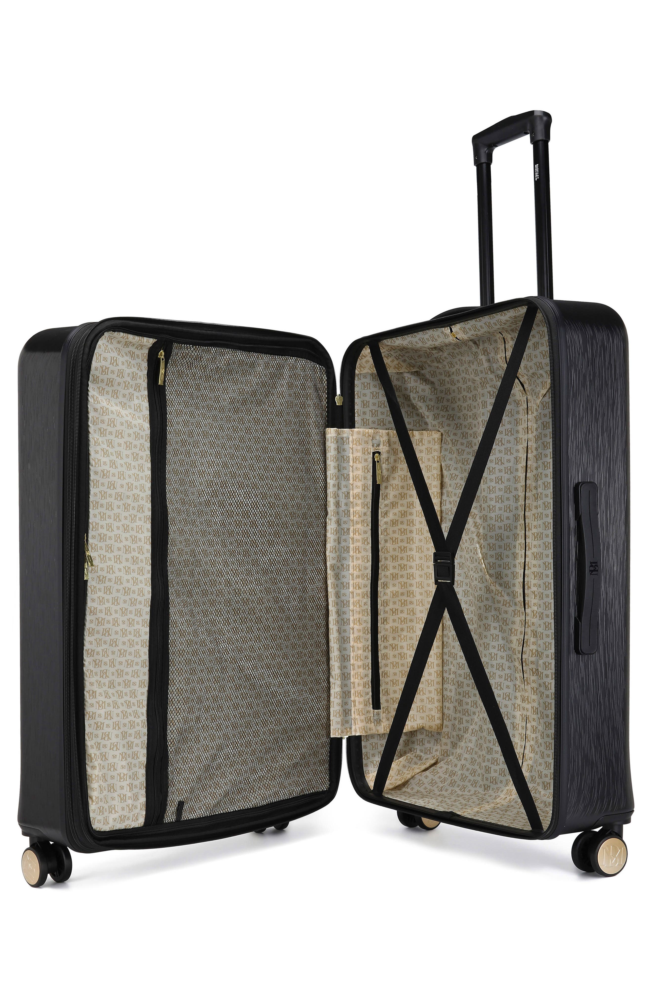 Badgley Mischka Collection Diamond Hardshell 3-Piece Luggage Set, Alternate, color, 