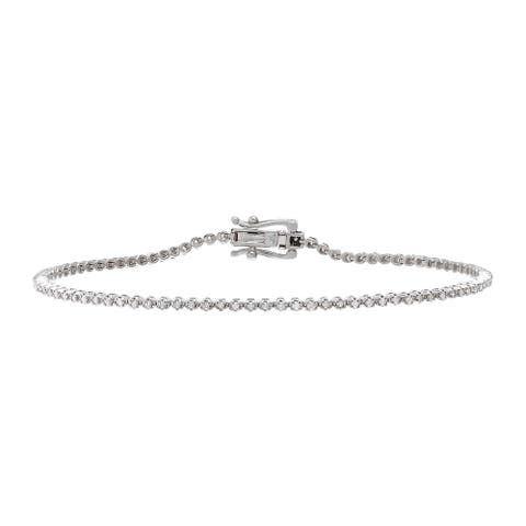 Diamond All Round Half Carat Tennis Bracelet 14K
