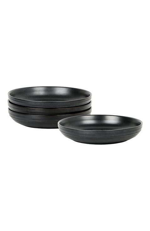 Elio Stoneware 4-Piece Pasta Bowl Set