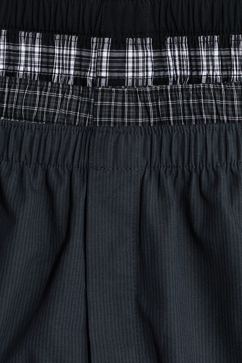 4-pack Woven Boxer Shorts, Alternate, color, Black/checked