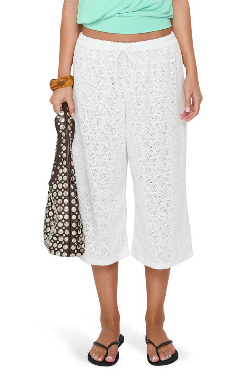 Kiss Me Quick Lace Drawstring Pants