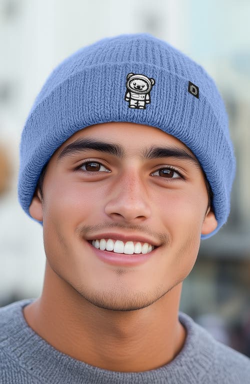 Dalix Ice Bear Beanie In Periwinkle