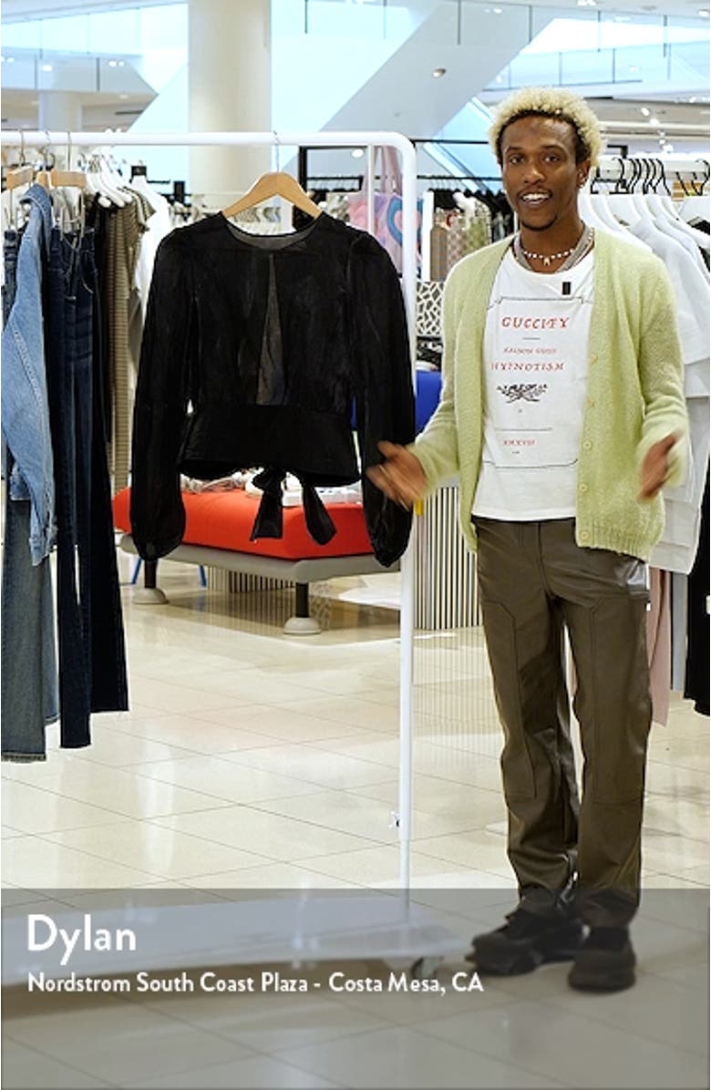 Long Sleeve Tie Back Top, sales video thumbnail