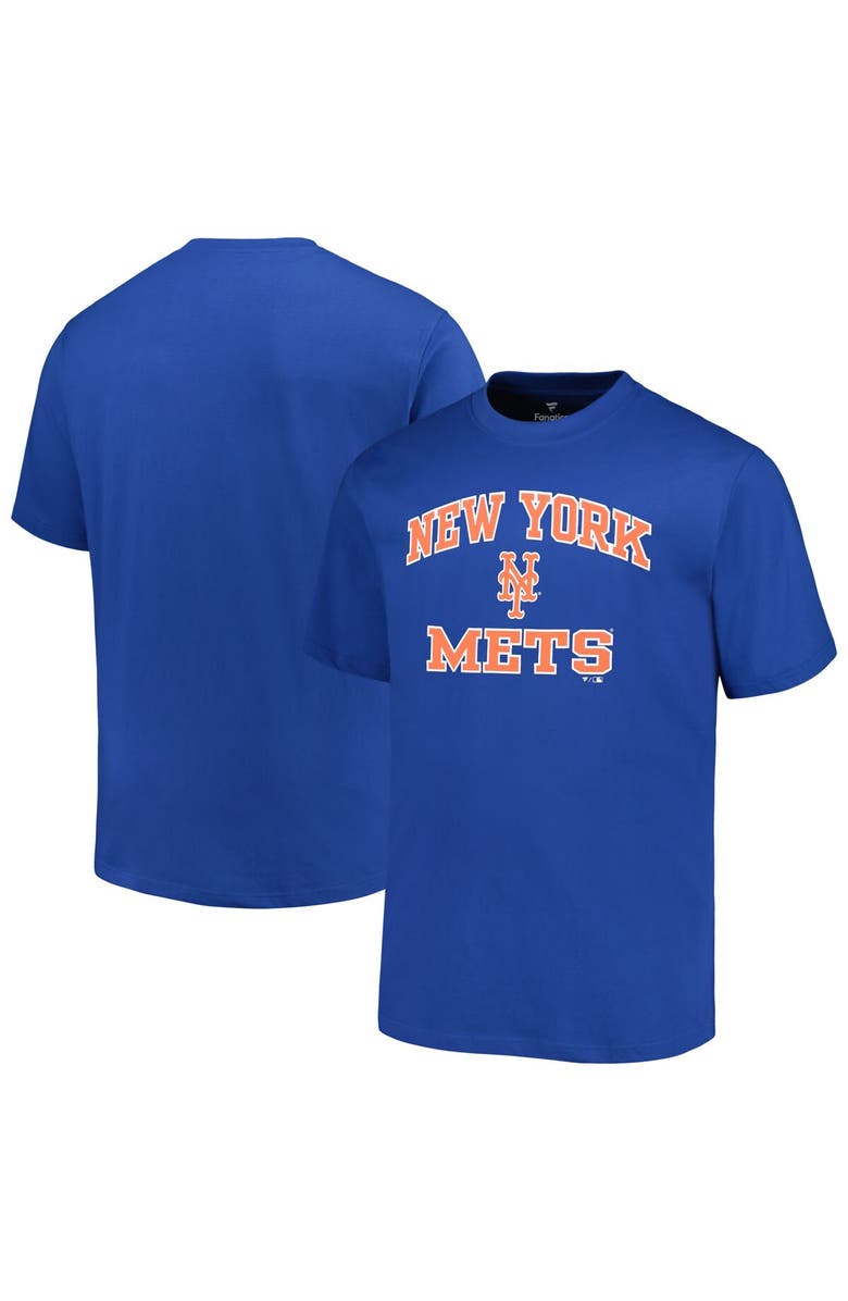 PROFILE Men's Profile Royal New York Mets Big & Tall Heart & Soul T-Shirt, Main, color, Royal
