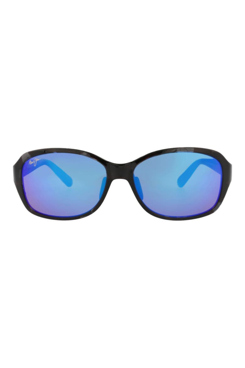 Core 56mm Mirrored Polarized Sunglasses, Main, color, GREY TORTOISE BLUE