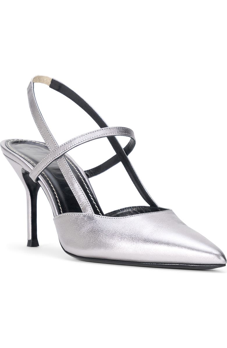 STAUD Sebastian Slingback Sandal, Main, color, Pewter