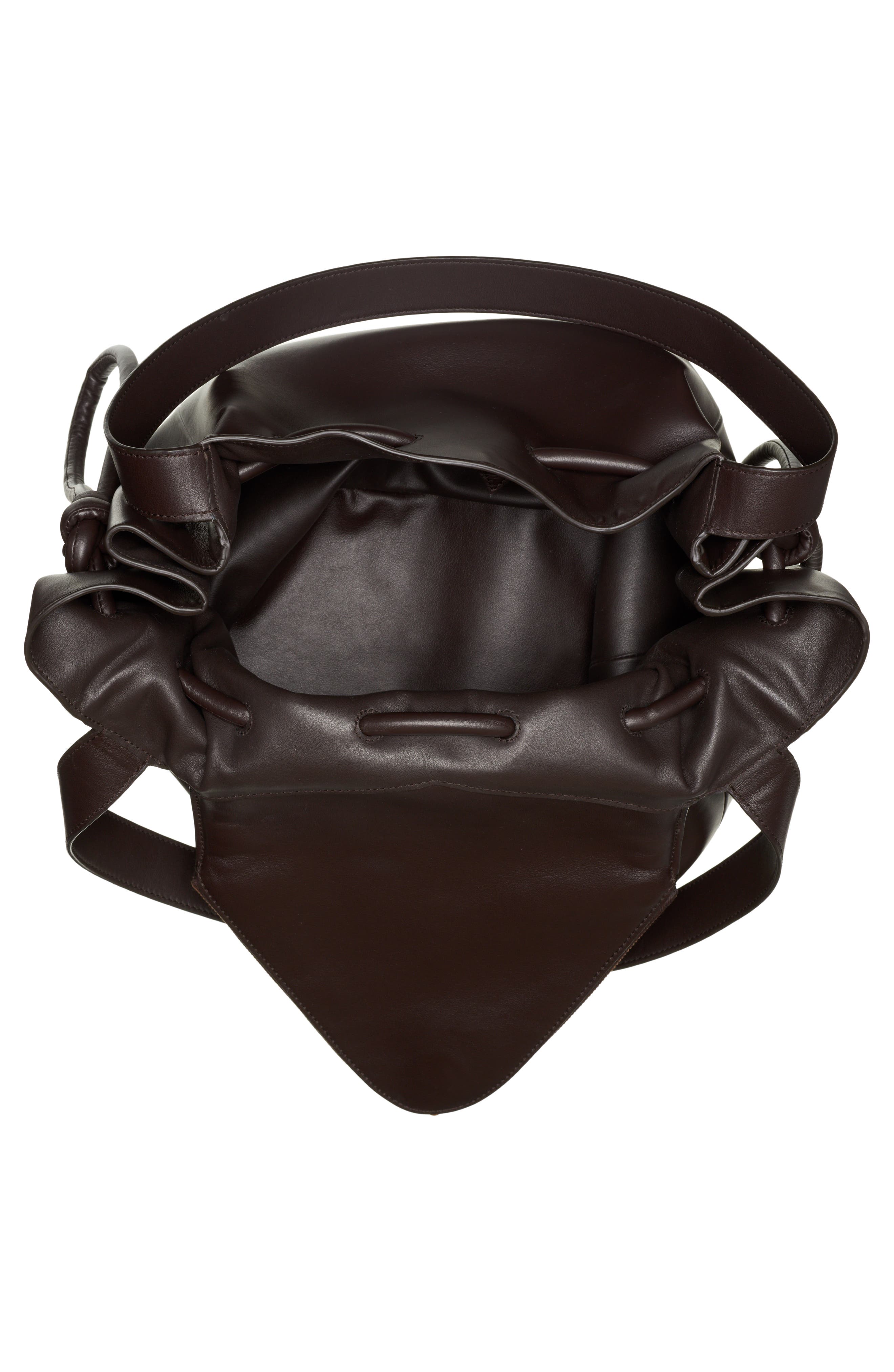 Bottega Veneta Triangle Flap Leather Top Handle Bag, Alternate, color, 