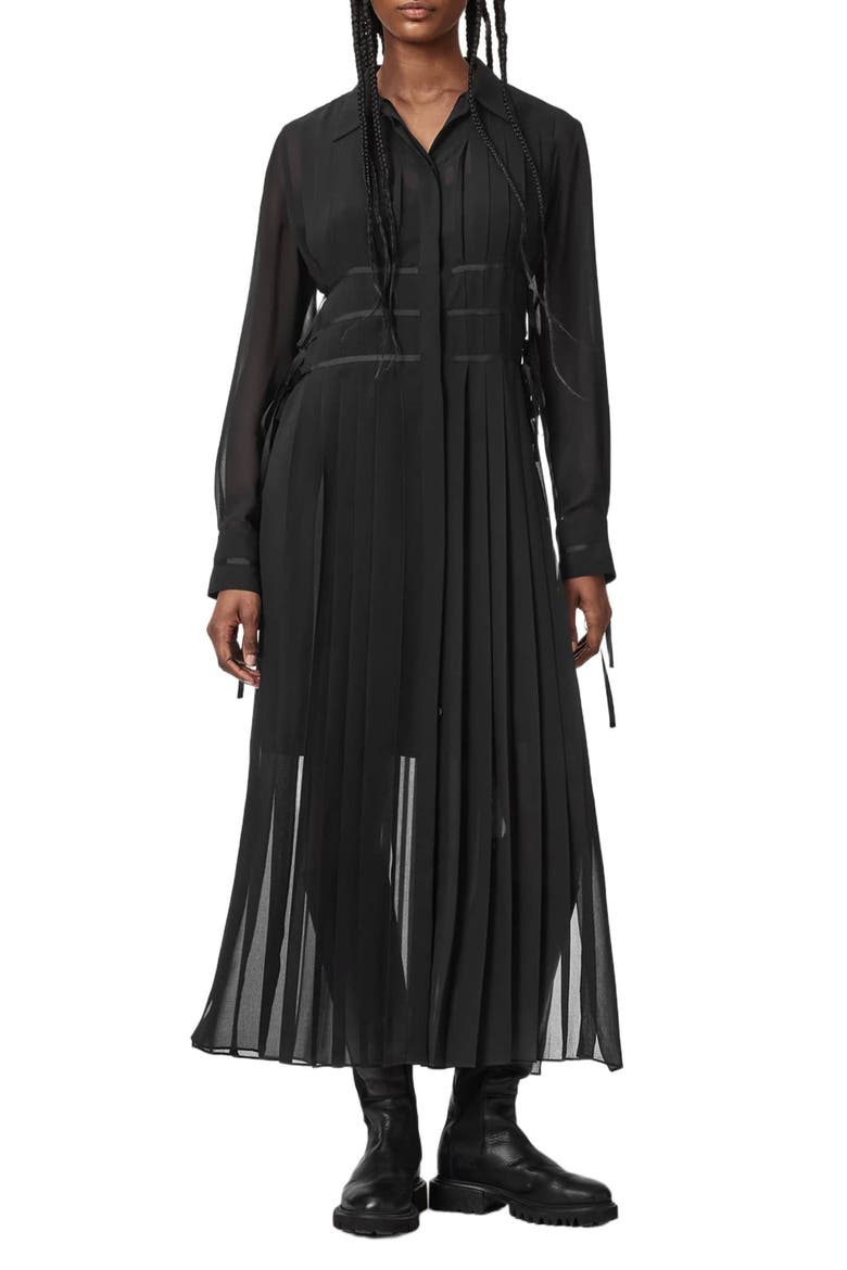 Kass Shirtdress, Main, color, BLACK