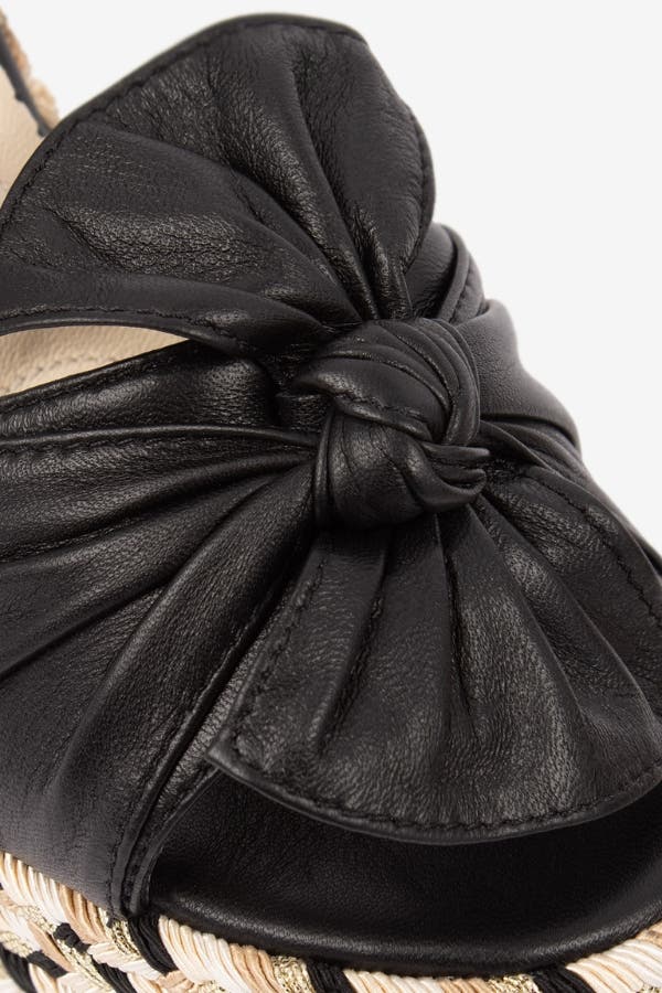 Golden Breeze Wedge Sandals, Alternate, color, Black