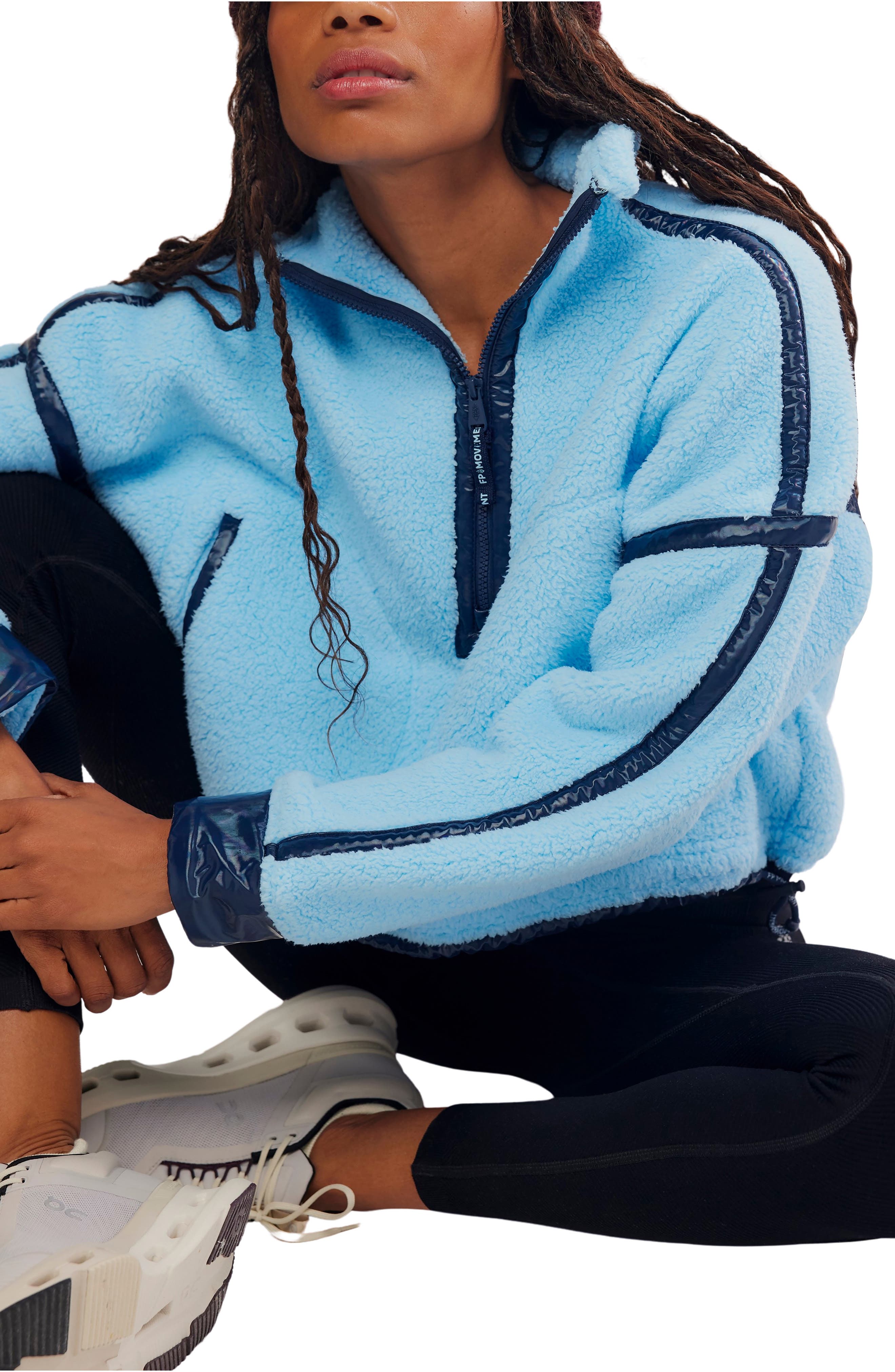 Free People FP Movement Mountain High Shine Half Zip (Women