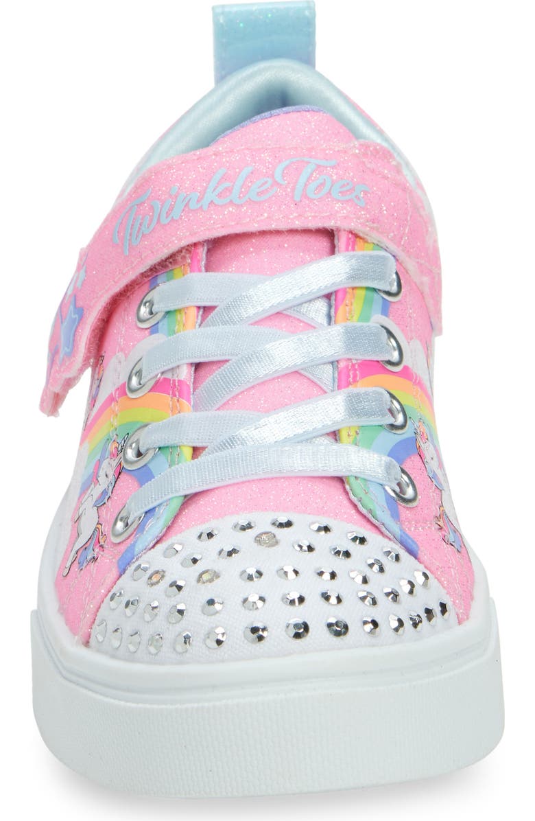 SKECHERS Kids' Twinkle Sparks Light-Up Sneaker, Alternate, color, Pkmt-Pink/
