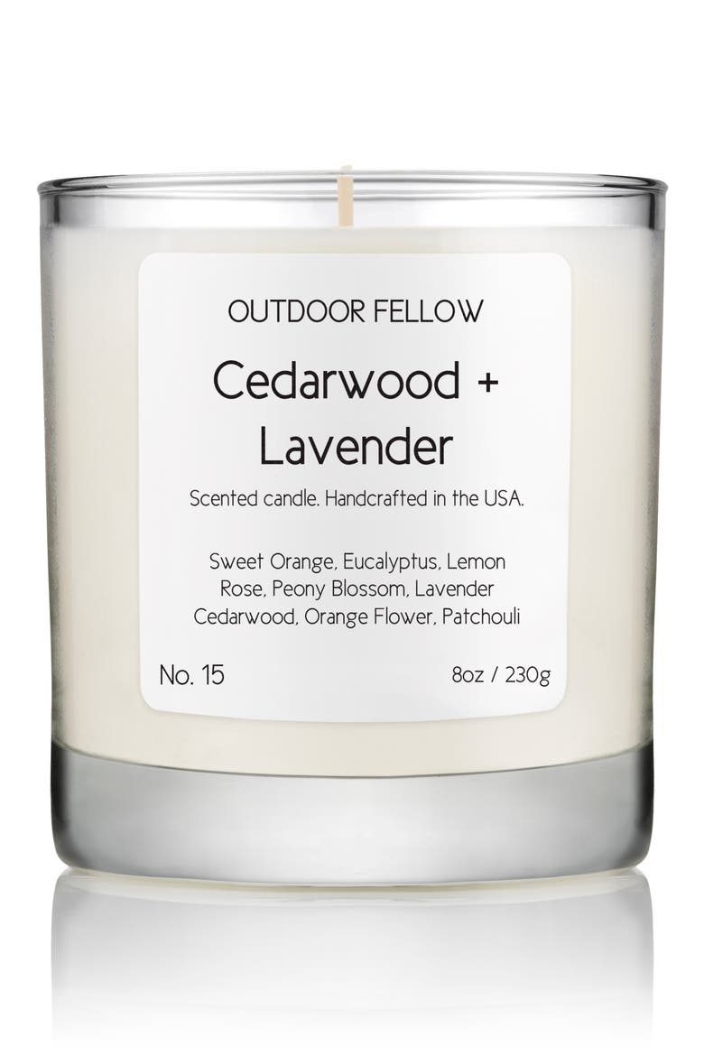 No. 15 Cedarwood + Lavender Scented Candle, Main, color, CEDARWOOD/ LAVENDAR