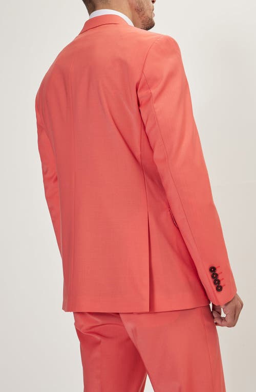 Ron Tomson Super 120s Wool Double Breasted Tuxedo Jacket
