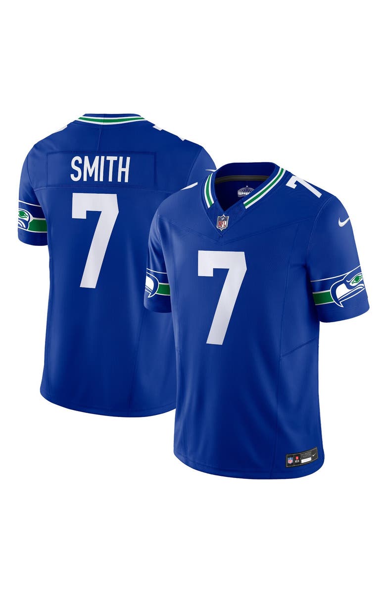 Nike Men's Nike Geno Smith Royal Seattle Seahawks Alternate Vapor F.U.S.E. Limited Jersey, Main, color, 