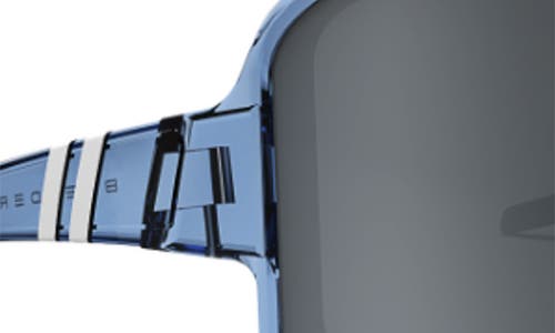 Blenders Eyewear Eclipse 133mm Polarized Shield Sunglasses In Gray