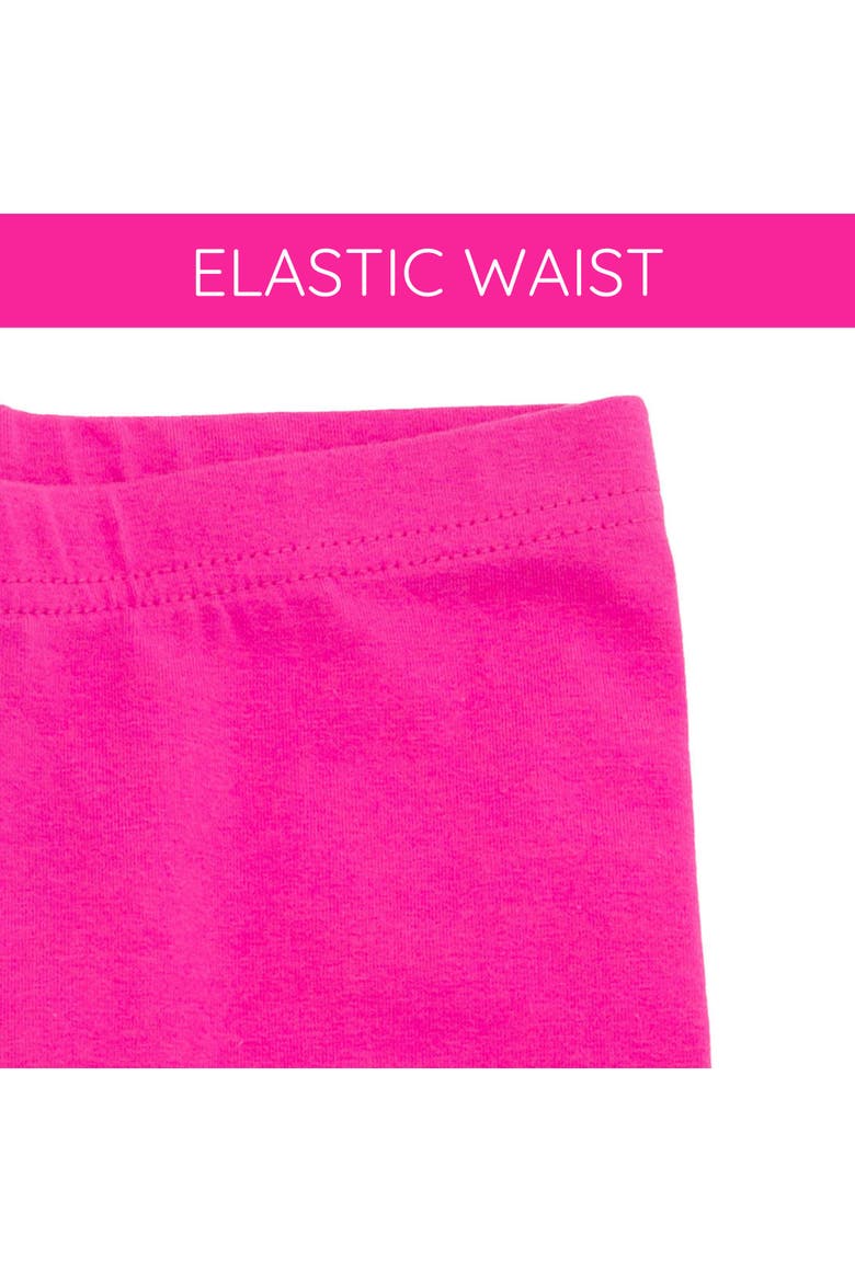 2-Piece T-Shirt and Bike Shorts Set, Alternate, color, White Hot Pink
