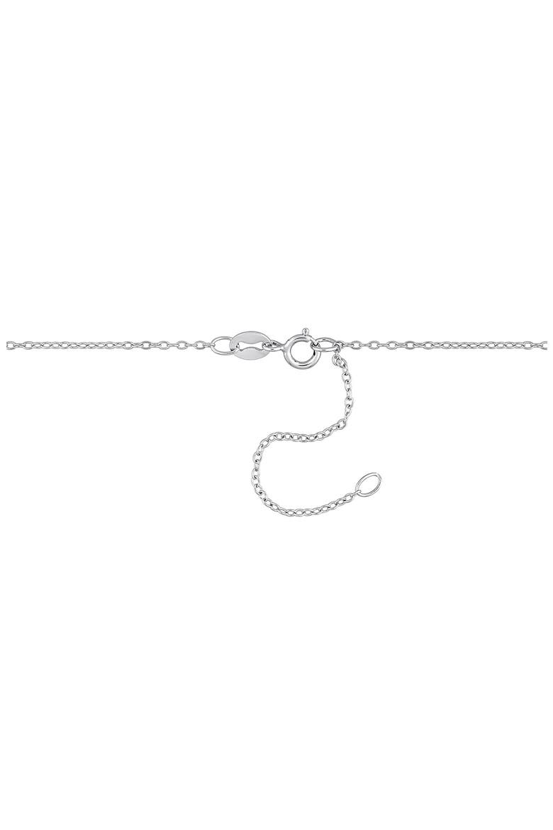 Sterling Silver Lab Grown Moissanite Heart Halo Pendant Necklace, Alternate, color, SILVER