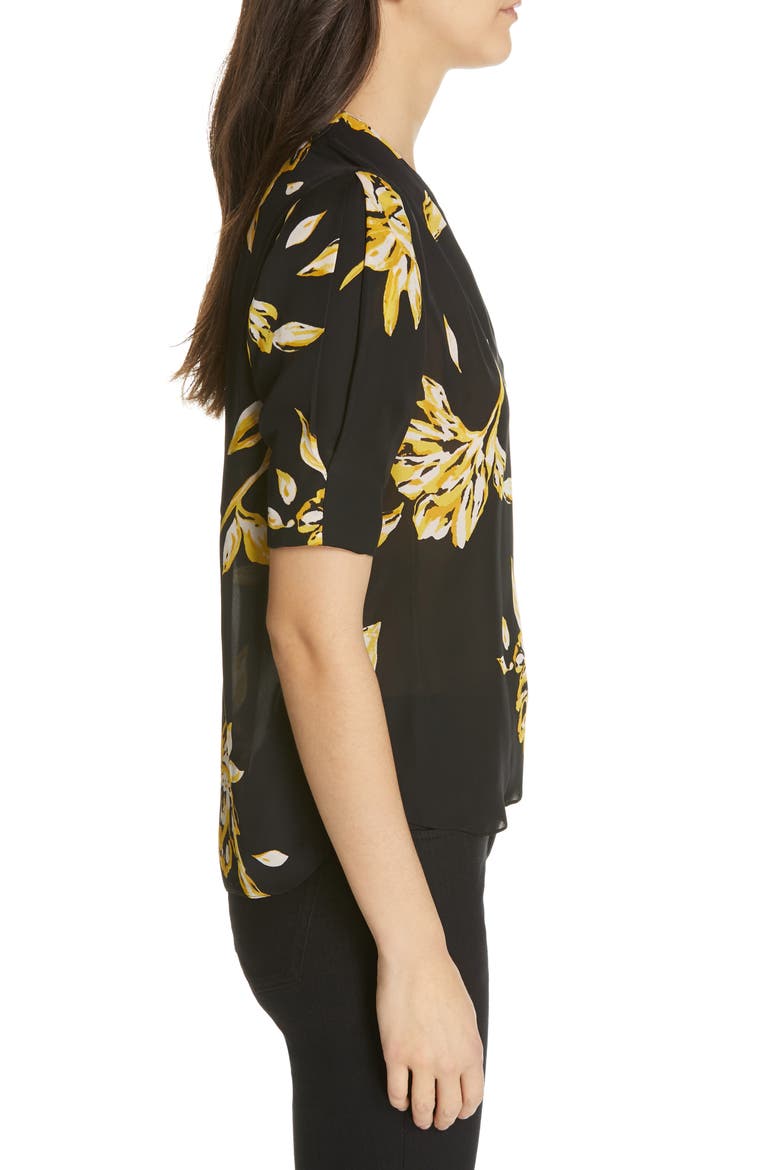 Ance Silk Top, Alternate, color, CAVIAR