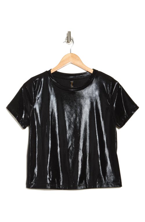 Shop Renee C Metallic Crewneck T-shirt