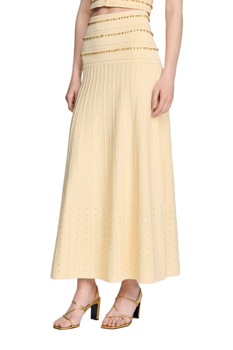 Long tassel skirt, Alternate, color, Vanilla