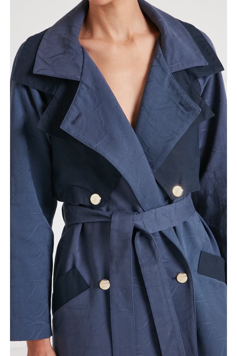 Victory Trench Coat, Alternate, color, Sea Blue