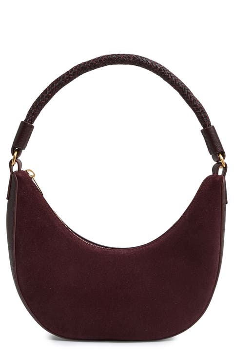 Wallace Suede & Leather Shoulder Bag