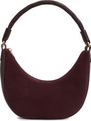 Reiss Wallace Suede & Leather Shoulder Bag
