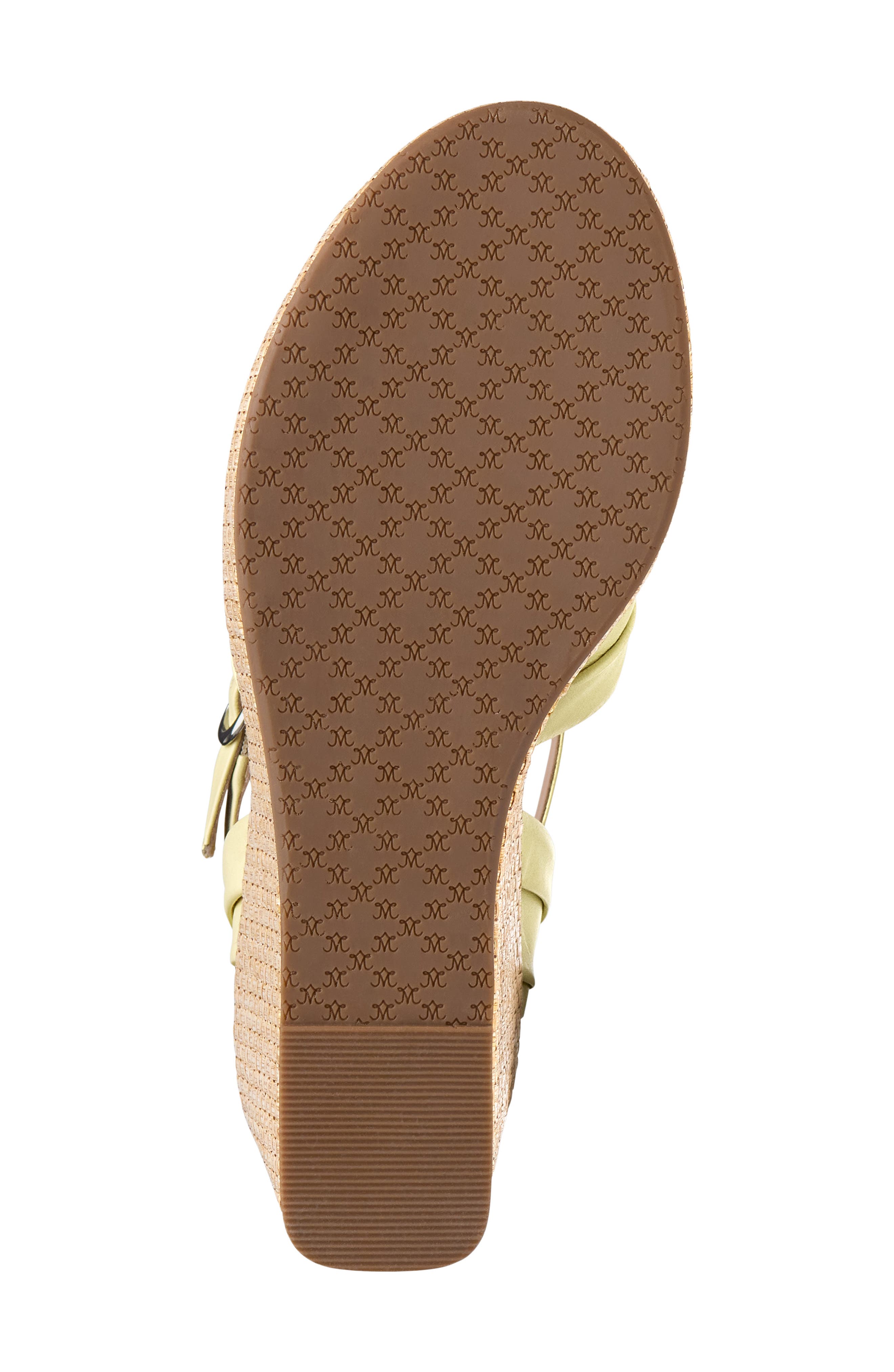 Johnston & Murphy Marcia Ankle Strap Platform Wedge Sandal, Alternate, color, Yellow Glove Leather