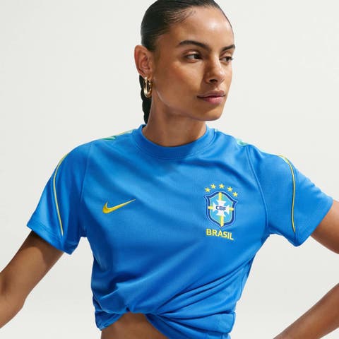 Women's Nike Blue Brazil National Team 2026 Strike Dri-FIT Top