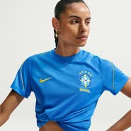 Nike Women's Nike Blue Brazil National Team 2026 Strike Dri-FIT Top