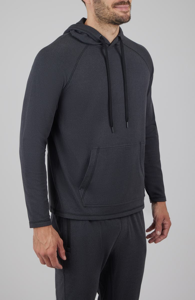 90 DEGREE BY REFLEX Silicon Tek Scuba Knit Gear-Up Hoodie, Alternate, color,