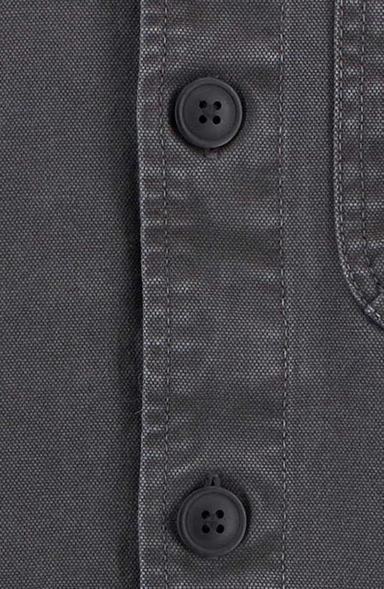 Barbour Bowland Cotton Canvas Chore Coat, Alternate, color, Black