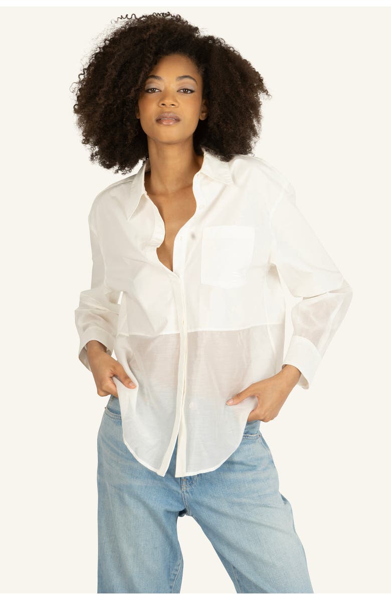 SECRET MISSION Ivona Blouse, Alternate, color, Off White