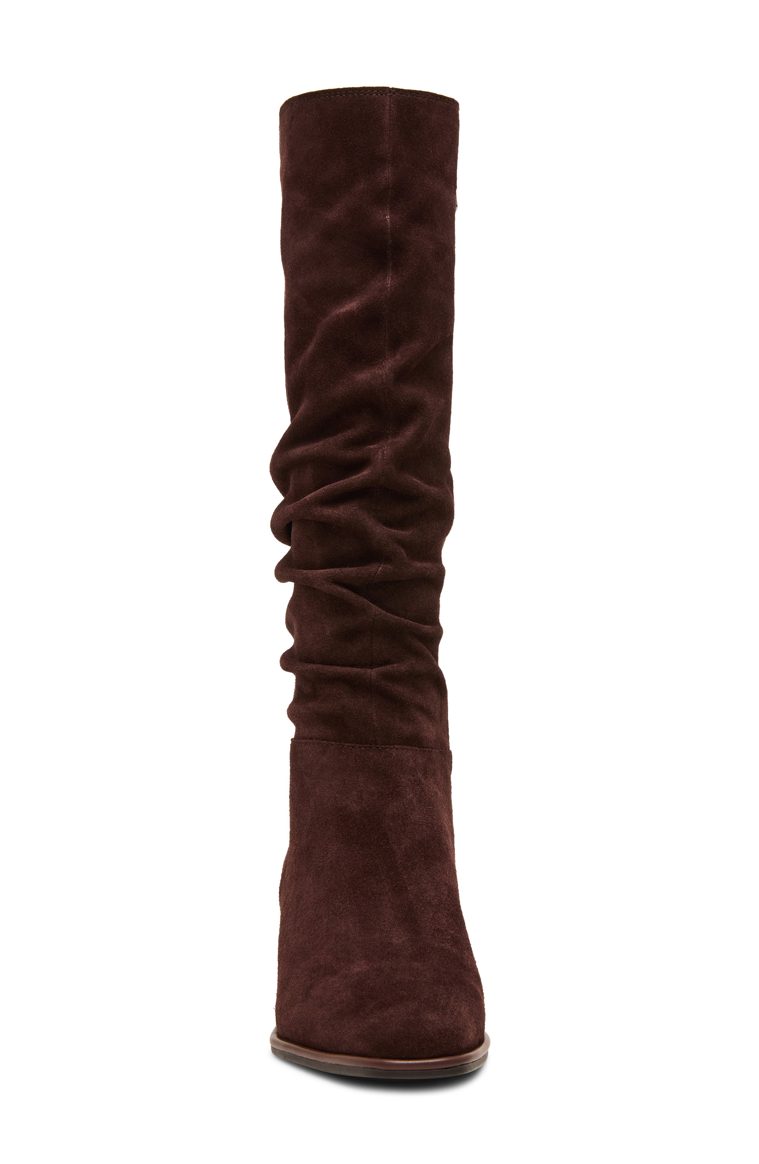 Misha Waterproof Suede Boot, Alternate, color, MAHOGANY SUEDE