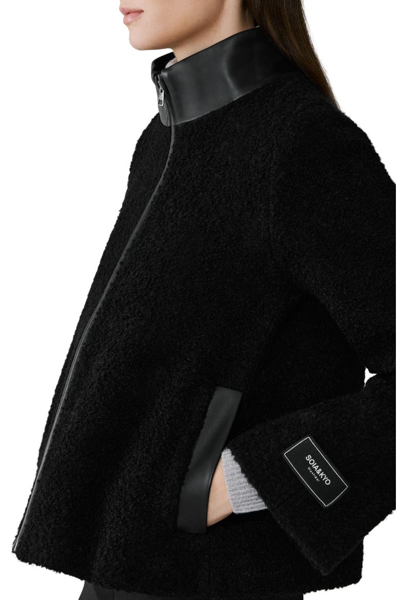 Kaitlyn Zip Jacket, Alternate, color, BLACK