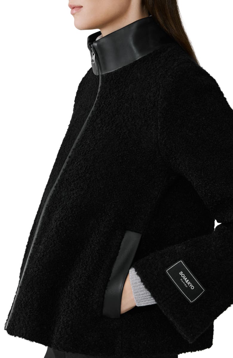 Soia & Kyo Kaitlyn Zip Jacket, Alternate, color, Black