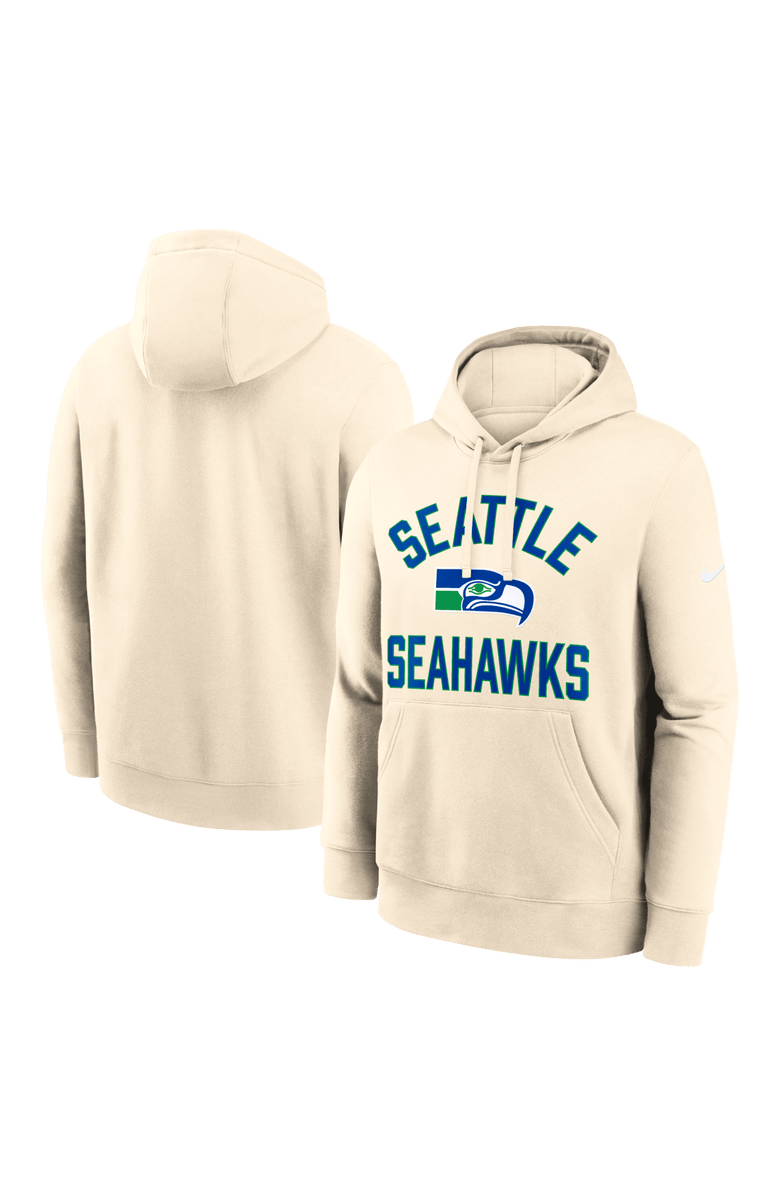 Nike Men's Nike Natural Seattle Seahawks Club Hoodie, Main, color, 