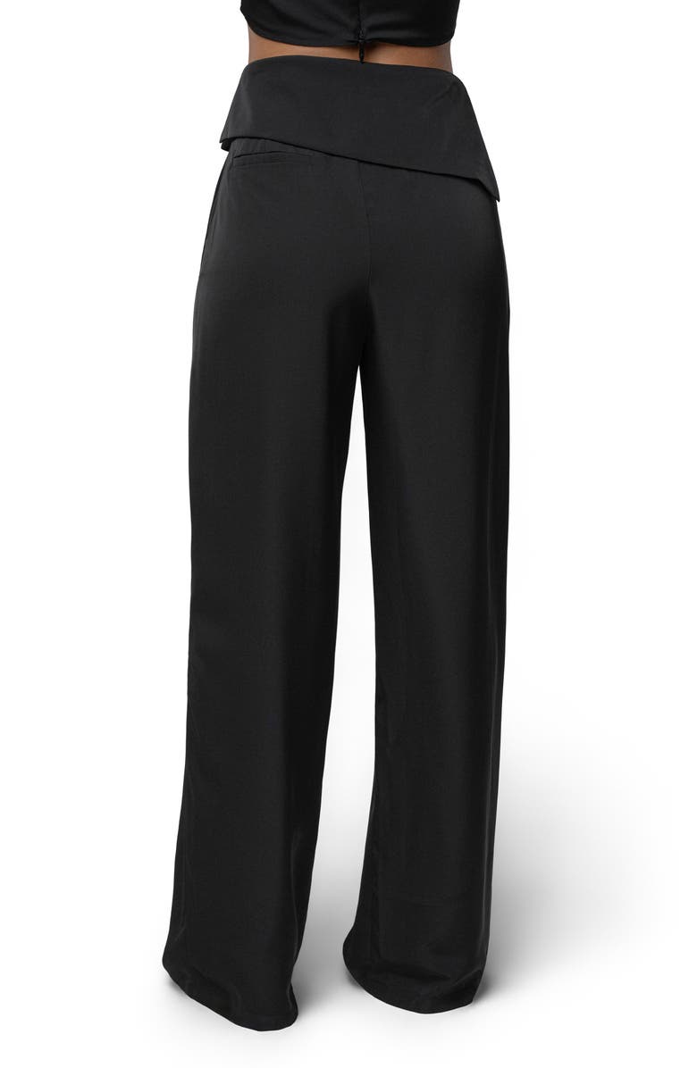 JLUXLABEL Executive High Waist Pants, Alternate, color, Black
