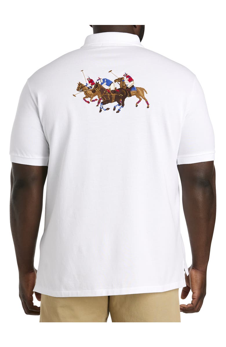 Polo Ralph Lauren Big & Tall Triple-Pony Mesh Polo Shirt, Alternate, color,