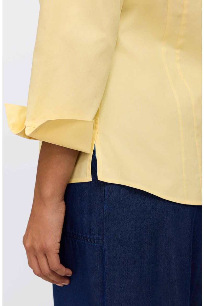 Taylor Fitted Non-Iron Shirt, Alternate, color, LEMON YELLOW