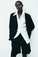 H&M Linen-blend Tailored Shorts